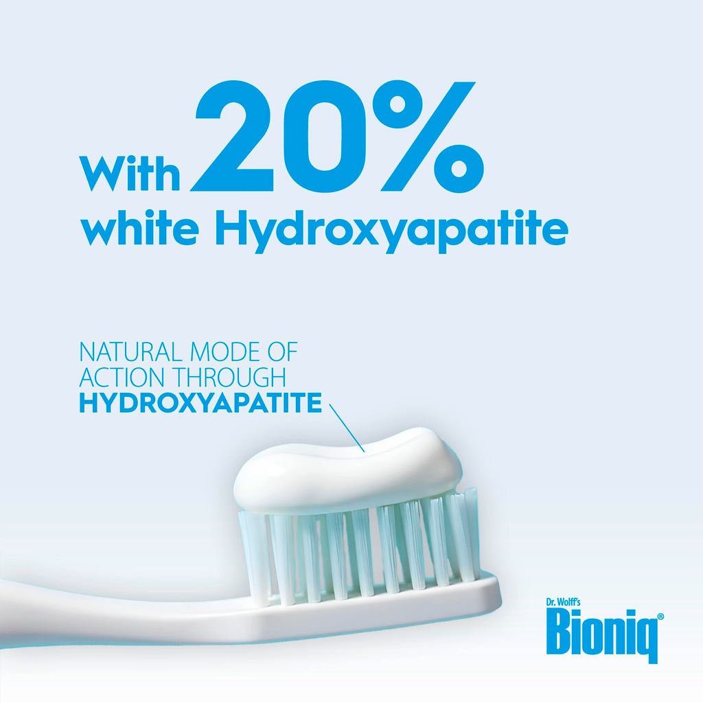 Bioniq White Filler - Whitening Toothpaste with 20% Hydroxyapatite - Contains White bioHAP and Fluoride Free for Daily Use - Mint Flavor - 1 x 4.77 Oz