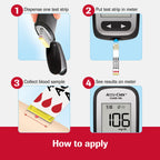Accu-Chek Guide Glucose Test Strips for Diabetic Blood Sugar Testing (Pack of 100)