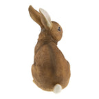 CLEVER GARDEN Brown Rabbit Garden Statue Outdoor Décor, Resin Figurine Decoration for Lawn, Yard, Patio, Porch, and More