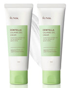 IUNIK Centella 70% Calming Gel Cream Vegan Non-Sticky Moisturizing Blemish Care w/Centella Asiatica Tea Tree 10% Soothes Acne Rosacea Oily & Sensitive Skin Korean Skincare BOGO 1+1