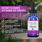 HoneyCombs Vitamin B5 Extract Alcohol Free (Liquid), 1 oz