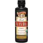 Barlean's Organic Flaxseed Oil Liquid from Fresh Cold Pressed Flax Seeds, 7,640mg ALA Omega 3 Fatty Acid Supplement for Healthy Hair, Skin, and Eyes, Vegan and Gluten Free, 12 oz