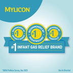 MYLICON Infants Gas Relief Drops for Infants and Babies, Dye Free Formula, 1 Fluid Ounce (Pack of 2)
