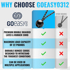 GOEASY0312 Ball Bungee Cords 6 Inch - 50 PCS Bungee Balls with Elastic String for Canopy, Tarp, Straps, Tent, Poles & Wires, for Outdoor & Indoor Activities