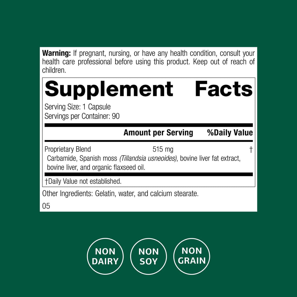 Standard Process Super-EFF - Fluid Level Dietary Supplement - Supports Healthy Energy Levels - Non-Dairy, Non-Soy & Non-Grain - 90 Capsules (90 Servings)