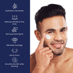 6-in-1 Face Cream for Men: Anti Aging & Wrinkle Cream for Men with Collagen, Hyaluronic Acid, Vitamins E & B, Shea Butter - Dark Spots Remover & Eye Bags Treatment - 1.7 oz.