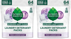 Seventh Generation Laundry Detergent Packs,Lavender,Biobased Deep Clean,EPA Safer Choice Certified,64 Count (Pack of 2)