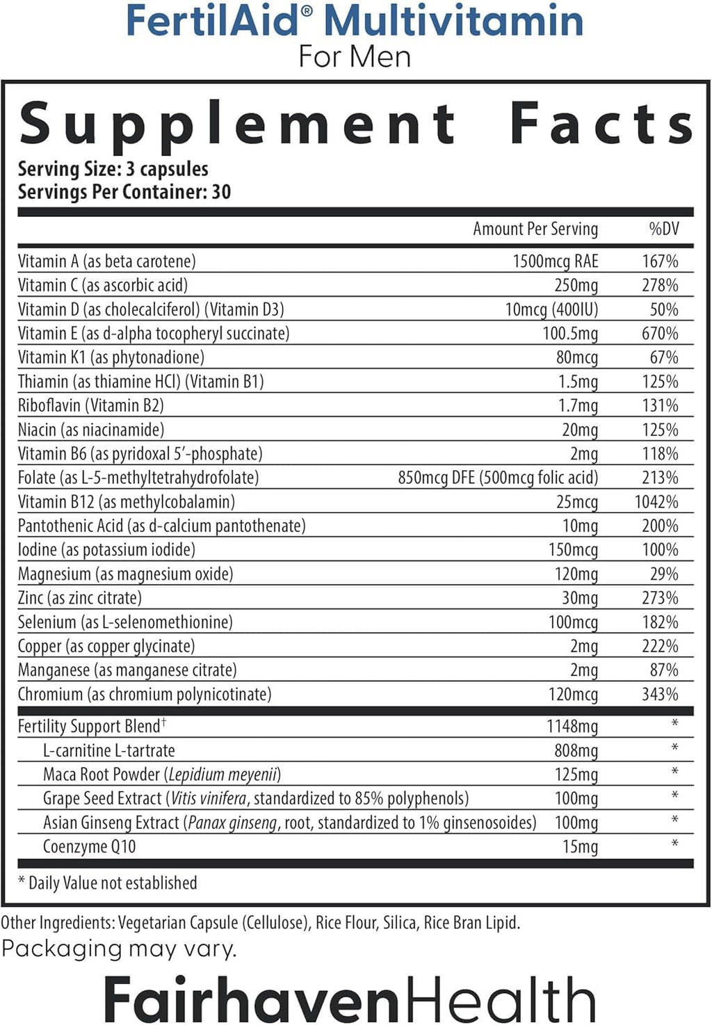 Fairhaven Health FertilAid for Men and Countboost Combo | Prenatal Male Fertility Supplement | Count and Motility Support Pre Conception for Him | Fertility Support Includes L-carnitine, Zinc, Folate