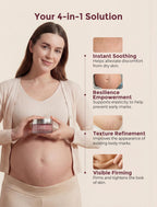 Momcozy Stretch Mark Cream for Pregnancy & Postpartum, Pro-Collagen Belly Firming Moisturizer, Facial-Grade Peptides & Oil-in-Cream, 5.29 oz (150g)