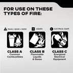 Kidde Commercial-Grade Fire Extinguisher for Office, Parking Garages, Rechargeable, 3A40BC
