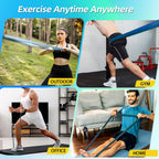 WHATAFIT Resistance Bands, Pull Up Assistance Bands, Exercise Bands, Workout Bands Set for Men and Women Home Fitness, Body Stretching, Strength Training, Physical Therapy