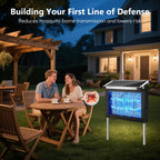 OnBeam Solar Bug Zapper Outdoor, 4500V Mosquito Zapper Fly Trap for Patio