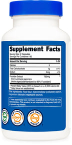 Nutricost Fucoidan (750mg) 120 Capsules - Vegan, GMO-Free, 60 Servings