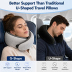 Purroch G-Shape Memory Foam Travel Pillow, Neck Pillow