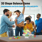 Gdaytao 64 Pcs Stacking Tower Game with 22 Cards, Balance Building Blocks