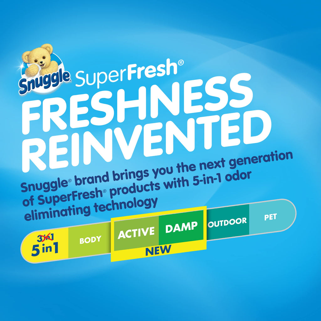 Snuggle SuperFresh Fabric Softener Dryer Sheets, Morning Breeze, Long-Lasting Fresh&Clean Scent, Tackles Pet Odor, Helps Repel Pet Hair, Reduces Static&Fights Wrinkles, HE Safe,200 Count (Pack of 6)