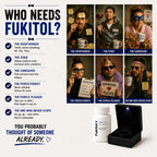 Fukitol™ Placebo Pills – The Gift of Letting Go – Funny Stress Relief Gag Gift (30 ct) – Unique Novelty Present for Birthdays, Father's Day, Holidays & White Elephant - Deluxe Edition