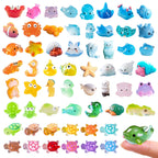 Zerobe Miniature Resin Animal Sets: Tiny Collectible Figurine Bulk Pack (Ocean Animals)