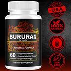 (2 Pack) Bururan Capsules - Official Bururan Advanced Pills for Men Support - Maximum Strength, All Natural Bururan Premium Supplement for Overall Health & Wellness Reviews, 120 Capsules for 2 Months
