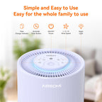 AIRROMI Air Purifier for Bedroom with A2001 Lavender Purple