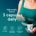 Puori Omega 3 Fish Oil - Ultra Pure 2000mg x 240 Softgels - Heart, Brain and Eye Health Supplement - Burpless, IFOS Certified, Non-GMO Capsules - O3-2000mg EPA 1250mg DHA 500mg