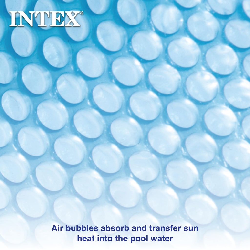 INTEX 28012E Solar Pool Cover: for 12ft Round Easy Set and Metal Frame Pools – Insulates Pool Water – Reduces Water Evaporation – Keeps Debris Out – Reduces Chemical Consumption