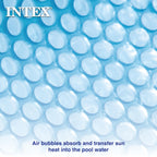 INTEX 28012E Solar Pool Cover: for 12ft Round Easy Set and Metal Frame Pools – Insulates Pool Water – Reduces Water Evaporation – Keeps Debris Out – Reduces Chemical Consumption