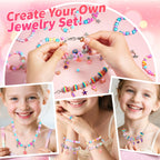 BLmukce Friendship Making Kit for Girls, DIY Jewelry Bead Bracelet Making Kit for Kids 8-12 Year Old, Charm Necklace Craft Kits, Christmas Birthday Gifts for Girl Age 7 8 9 10 11 12 Art Craft Supplies