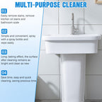 cuoct 2Pcs R & W Multi Purpose Cleaner, Brazilian Waves Multi Purpose Cleaner,R and W Luxurious Scent, All-purpose Rinse-free Cleaning Spray,Multipurpose Bathroom Foam Cleaner