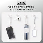 MELEN Adhesive Sunglass Organizer Wall (16-Pack) - Strong and Compact Glasses Holder, Sunglass Holder for Car and Wall - Clear