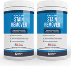 Essential Values Swimming Pool & Spa Stain Remover (2 LBS) - Compatible with Vinyl Liners, Fiberglass & Metals - Effective Formula Removes Rust & Tough Stains