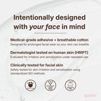 Overnight Anti Wrinkle Patches for Women - Japanese Face Tape for Forehead, Smile Lines - Pre-Cut Kinesiology Face Tape in 2 Sizes - Hypoallergenic, Skin Safe, Latex-Free - 1 Month Supply