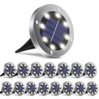 OULONGER Solar Ground Lights 16 Packs, Garden Solar Outdoor Waterproof Pathway Bright In-Ground Landscape Lights for Patio, Lawn, Yard, Driveway, Step and Walkway White Light