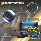 Foldable push-up rack for portable strength training, sturdy and stable equipment for men's and women's home gym workouts.