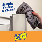 Scrub Daddy Damp Duster Towel - Durable Sponge-Like Dust Cleaner for Multisurface Dusting, Picking Up Pet Hair, Dirt & Grime of All Kinds - Reusable, Soft, Flexible, Absorbent Cleaning Supplies (4ct)