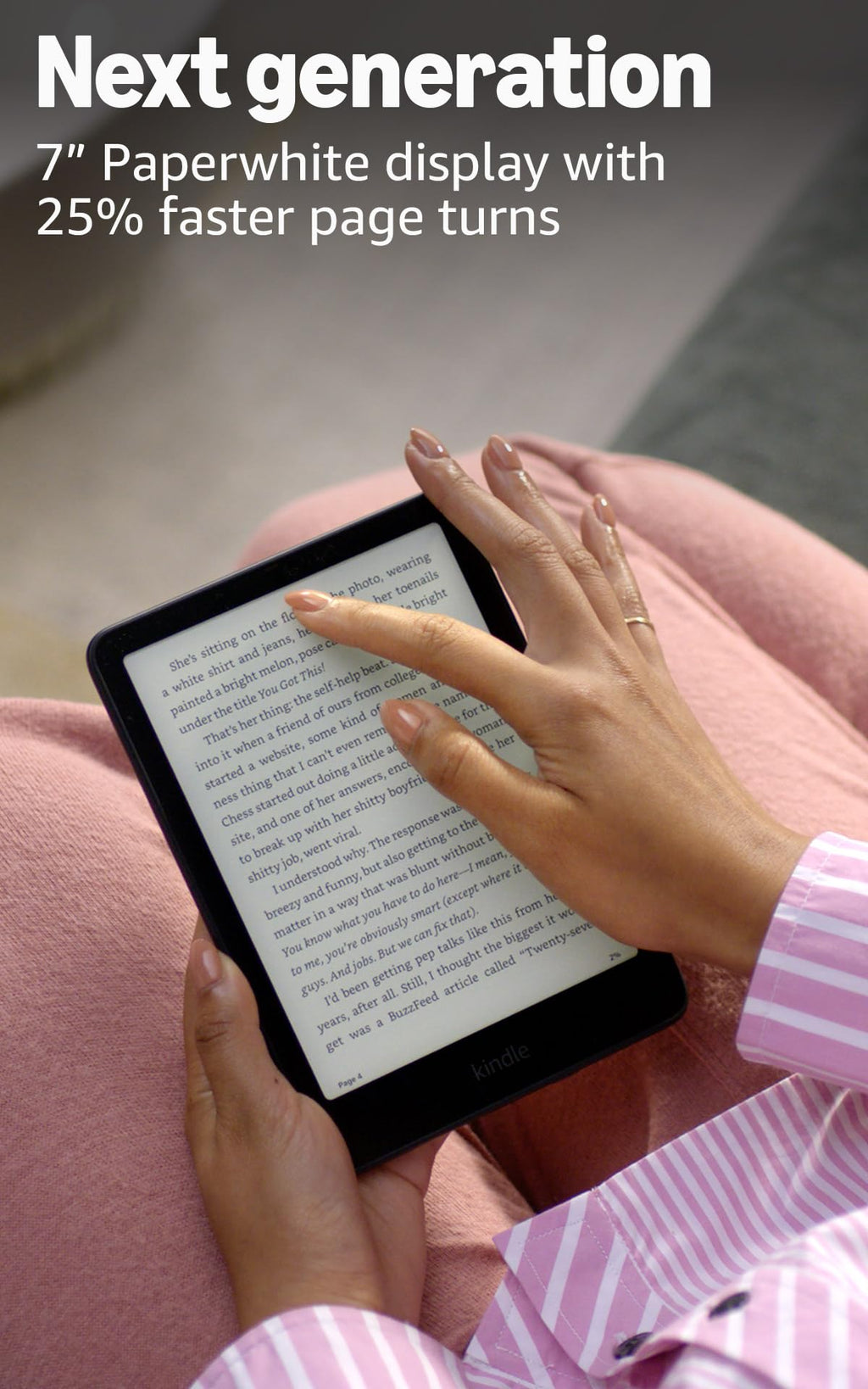 Amazon Kindle Paperwhite Signature Edition 32GB (2024 model) – Auto-adjusting front light, wireless charging, and weeks of battery life – Metallic Jade