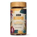 JUGO Kids Daily + SUPERFOODS Multivitamin Gummies for Picky Eaters with Super Greens & Super Fruits, Vitamin C, A, and Zinc Supplements with Biotin, Gluten-Free, Non-GMO, 50 Count