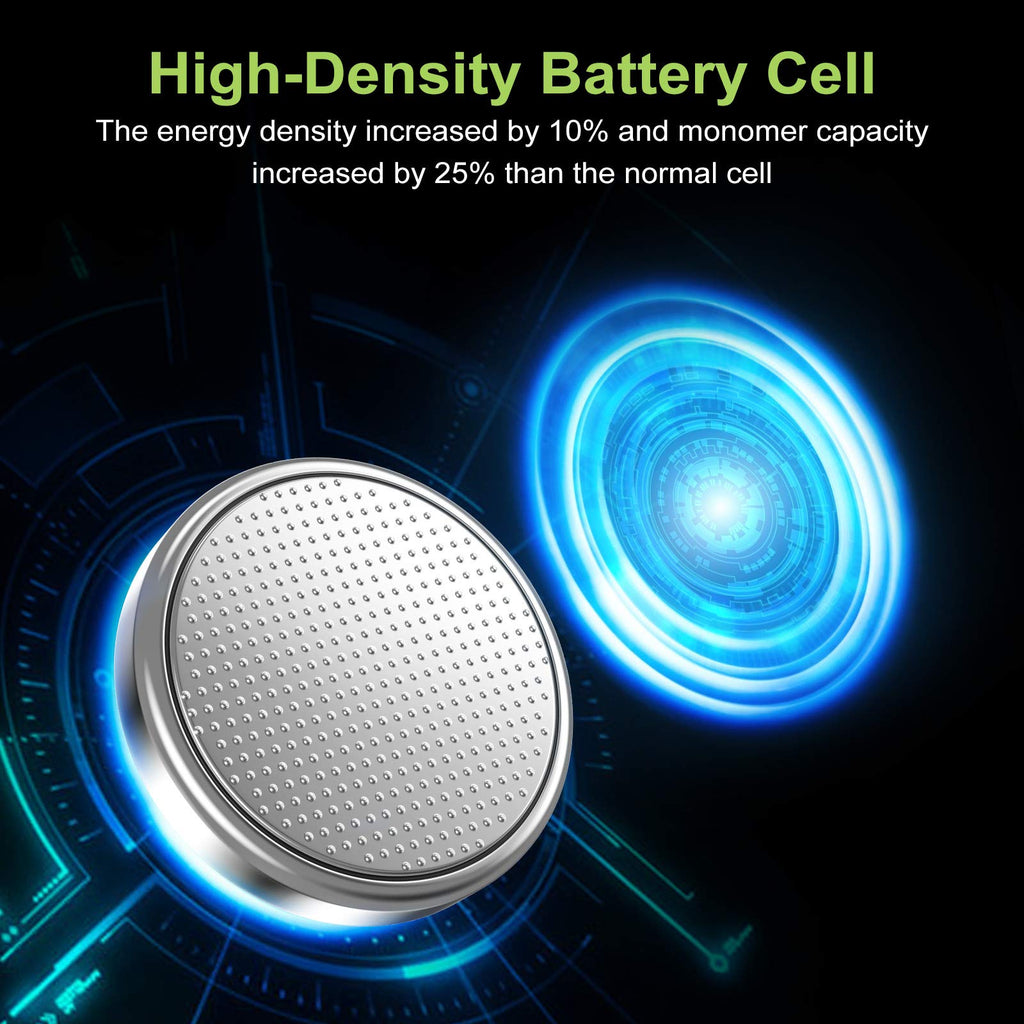 POWEROWL High Capacity CR2032 Battery (20-Pack) 3v Lithium Batteries, Leak-Free, Long Lasting Cr 2032