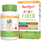 MaryRuth Organics Fiber Gummies for Kids | 2 Month Supply | Sugar Free | Soluble Fiber Supplement | Gut Health & Digestion Support | 3g Fiber per Gummy | Vegan | 60 Count