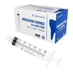 100 6ml Luer Lock Syringe without Needle, Disposable Luer Slip Tip Syringes - Non-Sterile, Latex-Free Plastic Dispenser by PlastCare USA
