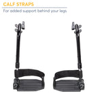 Drive Medical STDSF-TF Swing Away Footrests, Black