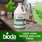 Bioda Professional Strength Enzyme Drain Cleaner, Septic Safe Drain Odor Eliminator, Smell Eliminator, 1 Gallon
