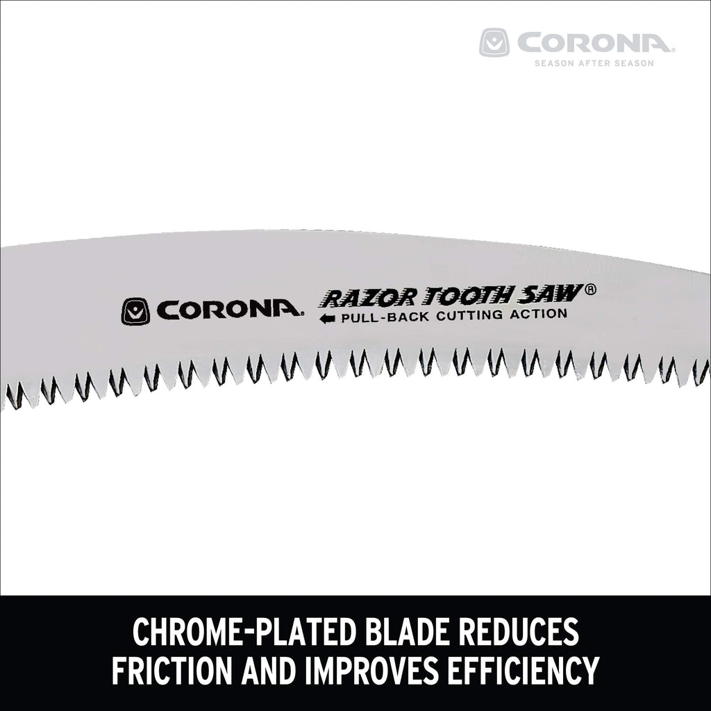 Corona Tools 13-Inch RazorTOOTH Pruning Saw | Tree Saw Designed for Single-Hand Use | Curved Blade Hand Saw | Cuts Branches up to 7" in Diameter | RS 7120