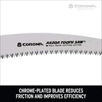 Corona Tools 13-Inch RazorTOOTH Pruning Saw | Tree Saw Designed for Single-Hand Use | Curved Blade Hand Saw | Cuts Branches up to 7" in Diameter | RS 7120