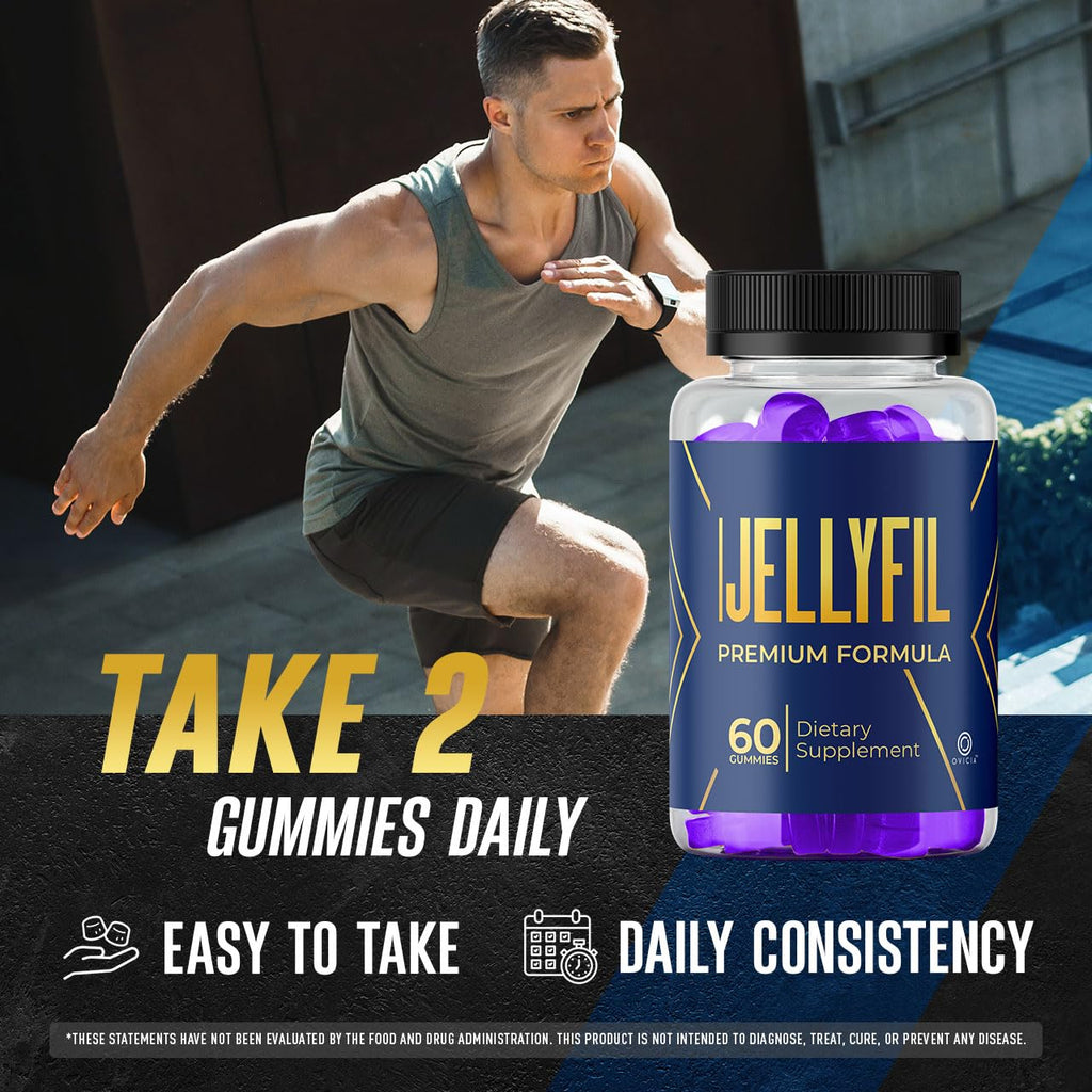 (5 Pack) Jellyfil Gummies - Official Jellyfil Gummys with All Natural Ingredients, Advanced JellyFil Maximum Strength Vitamins Formula for Wellness & Overall Health Support, 300 Gummies for 5 Months