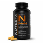 Nutesta Men's Support Supplement - Ashwagandha, Zinc, Boron, Tongkat Ali Root, Stinging Nettle, Black Pepper & Shilajit Gum - 60 Capsules