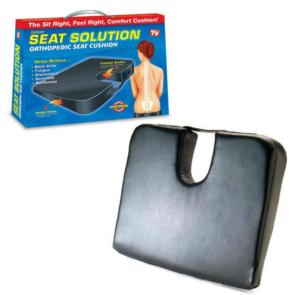 MantraRaj Orthopaedic Seat Cushion Wedge Tailbone Pillow Coccyx Spine Pain Relief Solution U-Shaped Cut-Out Design to Relieve Pain, Back Support Perfect Seat Pad for Office, Car or Home