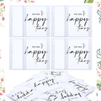 Eaasty 60 Pack Happy Tears Tissue Packs for Wedding 3 Ply Wedding Tissues for Guests Travel Size Bulk Facial Paper Welcome Bag Stuffers Gift Bride Groom Mother