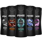 AXE Men's 3-in-1 Face, Body Wash & Shampoo Variety 5-Pack (Apollo, Dark Temptation, Black, Excite, Phoenix) 12 Hour Invigorating Scents, 16 Fl Oz Each