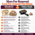 SleekEZ Cat Brush for Shedding - Deshedding Brush for Cats - Patented Grooming Tool for Removing Loose Fur, Undercoat & Hair - Made in USA - Works on Short, Medium & Long Coats